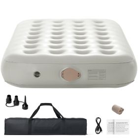 Air Mattress Twin with Frame, 1 Person Inflatable Mattress with Pump & Rolling Carry Case, Portable Folding Blow Up Mattress Supports 300lbs