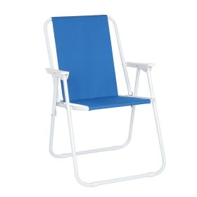 Same Model Code: 73351520Oxford Cloth Iron Outdoor Beach Chair Blue