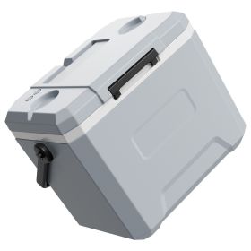 Hard Cooler, 24QT Portable Cooler, Leak-Resistant Coolbox Keeps Contents Cool for 48 Hours, Insulated Chests with Ice Retention and Heavy-Duty Handle