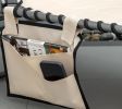 Padded Folding Chaise Lounge Chair Outdoor 6-Level Reclining Camping Tanning Chair with Headrest for Beach Yard Patio Pool