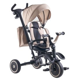 Toddler Tricycle & Stroller for 18 Months to 5 Year Old, 7-in-1 Kids Trike with Parent Push Handle, Canopy, Rotating Seat and Storage