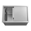 Drop in Ice Chest, 18"L x 12"W x 15"H Stainless Steel Drop in Cooler, 28.6 Quart Commercial Ice Bin with Sliding Lid for Outdoor Kitchen Patio Bar