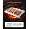 Stainless Steel Griddle, 23x16 inch Universal Flat Top Rectangular Plate, Gas Grill Griddle for BBQ Grill, Teppanyaki