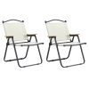 2 Pack Outdoor Folding Chair for Camping, Picnics, Beach, Backyard, BBQ, Party, Patio, Beige+2Pack
