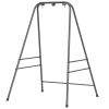 Hammock Chair Stand Indoor and Outdoor Use with Anti-Slip Foot Pads, 2 Carabiners, Gray