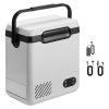 12 Volt Refrigerator, 12.68 QT/ 12L Car Fridge, Portable Electric Freezer Compressor with Handle, 12V/24V DC 100-240V AC, -4 to 68 F/-20 to 20 C