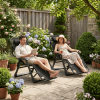 Outdoor folding lounge chair, dual-purpose chair, multi-scenario use, no cotton padding