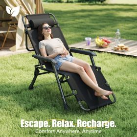 Outdoor folding lounge chair, dual-purpose chair, multi-scenario use, no cotton padding