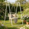 Hammock chair frame, egg chair, load-bearing frame, white