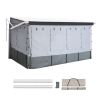 RV Awning Sun Shade Room - Compatible with 16 -17 ft Awnings, RV Awning Sun Shading Room with Door & Ventilated Mesh Windows