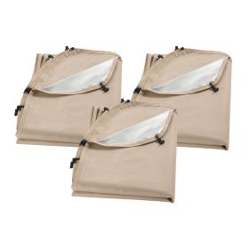 Sun Shade Sail Canopy Covers, Fit for 15 x 13.8 ft Screen House Tent, Sun Protection, 5.51 x 5.25 ft 300D Oxford Silver-Coated Fabric