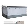 RV Awning Sun Shade Room - Compatible with 18 -19 ft Awnings, RV Awning Sun Shading Room with Door & Ventilated Mesh Windows