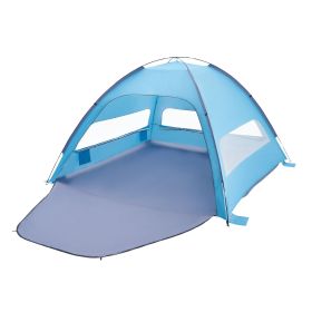 Beach Tent Sun Shelter for 8 Person, UPF 50+ Protection, Portable Sun Shade Canopy with Carrying Bag & Sand Pockets