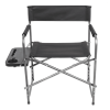 Director Chair with Side Table, Black
