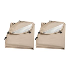 Sun Shade Sail Canopy Covers, Fit for 6 x 6 ft Screen House Tent, Sun Protection, 5.51 x 5.71 ft 300D Oxford Silver-Coated Fabric