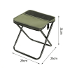 Portable Camping Stool & Folding Small Chair - Compact Folding Stool, Durable Collapsible Stool for Fishing, Hiking, BBQ, Outdoor Events