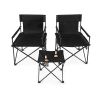 Traveling Folding Camping Chairs and Table Set with Carrying Bag