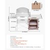 Outdoor 2-Tier Kitchen with Zippered Bag, Portable Folding Cook Table for BBQ, Party and Camping, Brown