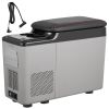 Car Refrigerator, 12 Volt Car Armrest Refrigerator Fridge, 15 L Single Zone Portable Freezer, -4-68 F Adjustable Range