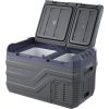 Car Refrigerator, 12 Volt Car Refrigerator Fridge, 25 L Dual Zone Portable Freezer, -4-68 F Adjustable Range