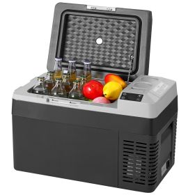 Portable Car Refrigerator, 12 Volt Car Refrigerator Fridge, 25 L / 26.4 QT Single Zone Portable Freezer, -4-68 F Adjustable Temperature