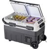 Portable Car Refrigerator, 12 Volt Car Refrigerator Fridge, 50 L / 52.8 QT Dual Zone Portable Freezer, -4-68 F Adjustable Temperature