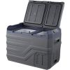Car Refrigerator, 12 Volt Car Refrigerator Fridge, 32 L Dual Zone Portable Freezer, -4-68 F Adjustable Range