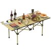 Folding Camping Table, Portable upgraded carbon steel Table with Carry Bag Heavy Duty, Lightweight Foldable Camp Table for Outdoor