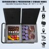 Portable Car Freezer, 100 Quart Portable Refrigerator Freezer, 95L Dual Storage Zone Camping Freezer, -4 - F 12 Volt Fridge Freezer