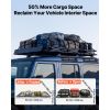 Roof Rack Cargo Basket, 64 x 39 x 4 in, Heavy Duty Roof Top Carrier Basket with Folding Design, 200 lbs Capacity