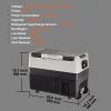 Car Refrigerator, 12 Volt Car Refrigerator Fridge, 48 QT/45 L Dual Zone Portable Freezer, -4-50 Fahrenheit Adjustable Range
