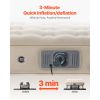 Air Mattress with Frame, Inflatable 2 Person Camping Cot with Built-in Pump, Portable Folding Air Beds Supports 600 lbs