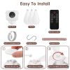 Portable Tent Ceiling Fan Built-in LED Lantern Remote Controlled Timing Fan Light for Camping Beach RV Indoor Use