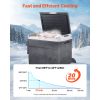 12 Volt Car Refrigerator, 63.4QT/60L Car Fridge, Portable Electric Cooler with Wheels and Handle, -4-68 Fahrenheit