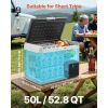 12 Volt Car Refrigerator, 52.8QT/50L Car Fridge, Portable Electric Cooler with -4-68Fahrenheit Adjustable Temperature