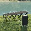 Portable 4-Seater Folding Camping Chair, Team Bench Chair with Carry Bag for Soccer Football Team, No Assembly