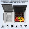 Portable Car Refrigerator, with Ice Making Function, 12 Volt Car Refrigerator Fridge, 38 QT Single Zone Portable Freezer, -4 to 68 F Adjustable Temp