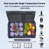 Car Refrigerator, 39 L Dual Zone Portable Freezer, 12 Volt Car Refrigerator Fridge, -4-68 F Adjustable Range