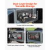 Tailgate Table, for 2007-2024 Jeep Wrangler JK, 100 lbs, Carbon Steel Foldable Molle Panel Double-Layer Drop Down Table