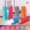 6-Pack Mini Flashlight Set, Small Multicolor Flashlights with Lanyard, 1W Led for Camping, Hiking, Emergencies, 18 AAA Batteries Included