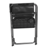 Director Chair with Side Table, Black