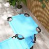Outsunny Outdoor Lounge Chair, Adjustable Backrest Folding Chaise Lounge, Cushioned Tanning Chair w/Sunshade Roof & Pillow Headrest for Beach, Camping