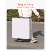 8 Foot Portable Beer Pong Table, Folding Tailgate Table, Cup Holes, Dry Erase Markers and Carrying Handles, Adjustable Height