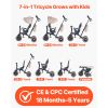 Toddler Tricycle & Stroller for 18 Months to 5 Year Old, 7-in-1 Kids Trike with Parent Push Handle, Canopy, Rotating Seat and Storage