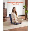 Floor Chair, 6 Adjustable Positions Folding Floor Gaming Chair with Back Support, Easy to Carry