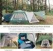 6-Person SUV Tailgate Tent with 6'x7' Screen Room - Instant Car Camping Awning Attachment, Large Mesh Vestibule Porch for SUV, Van, Jeep