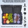 Car Refrigerator, 12 Volt Car Refrigerator Fridge, 32 L Dual Zone Portable Freezer, -4-68 F Adjustable Range