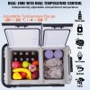Portable Car Refrigerator, 12 Volt Car Refrigerator Fridge, 40 L / 42.3 qt Dual Zone Portable Freezer, -4-68 F Adjustable Temperature