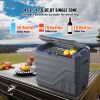 Portable Car Refrigerator, 12 Volt Car Refrigerator Fridge, 50 L / 52.8 QT Dual Zone Portable Freezer, -4-68 F Adjustable Temperature