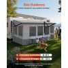 RV Awning Sun Shade Room - Compatible with 18 -19 ft Awnings, RV Awning Sun Shading Room with Door & Ventilated Mesh Windows